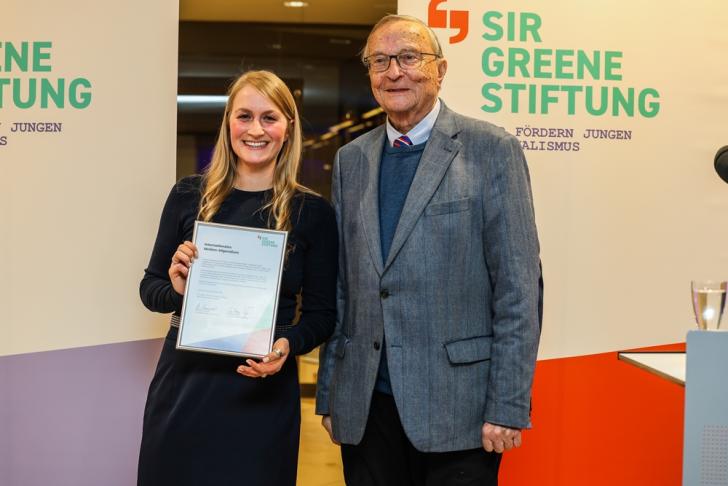 Carmen Maiwald erhielt das Internationale Medien-Stipendium 2024