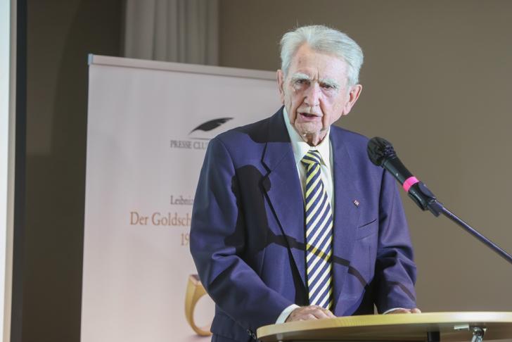 Horst Milde, Präsident des Niedersächsischen Landtags a.D., bei seiner Laudatio