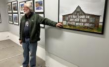 Rolf Nobel in der Ausstellung "Arbeiter des Meeres"