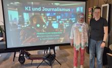 Konstantin Klenke mit Dr. Sabine Wilp